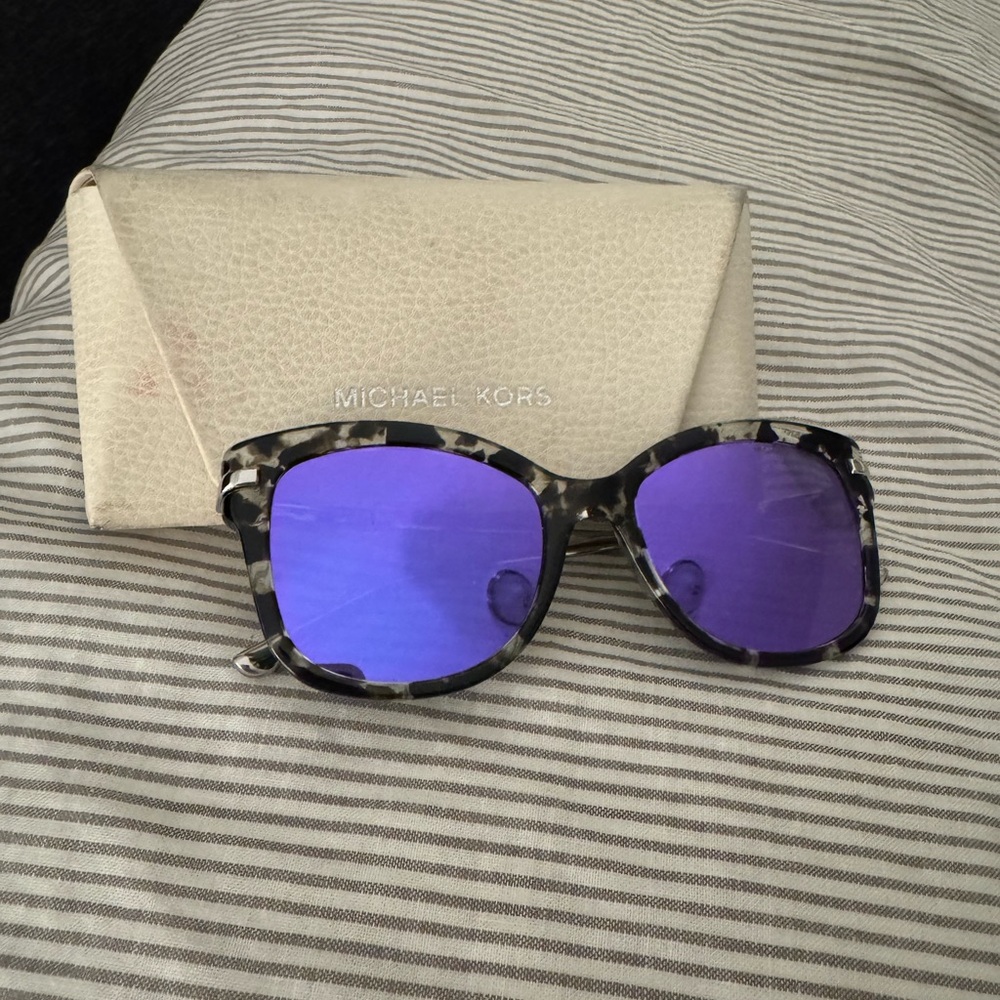 Michael Kors Purple Oversized Sunglasses